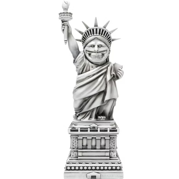 Lady Liberty Grin x Bait by Ron English