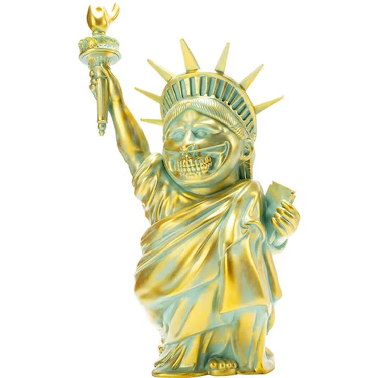 Patina Lady Liberty Grin by Ron English