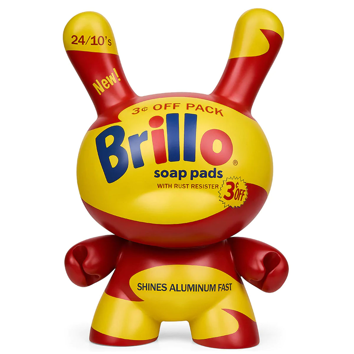 20" Brillo Yellow Box Andy Warhol Dunny