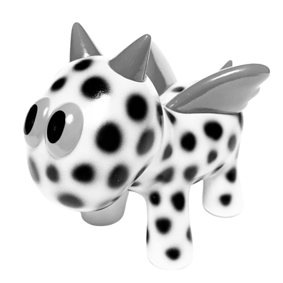 White Black Dot Magic Horse