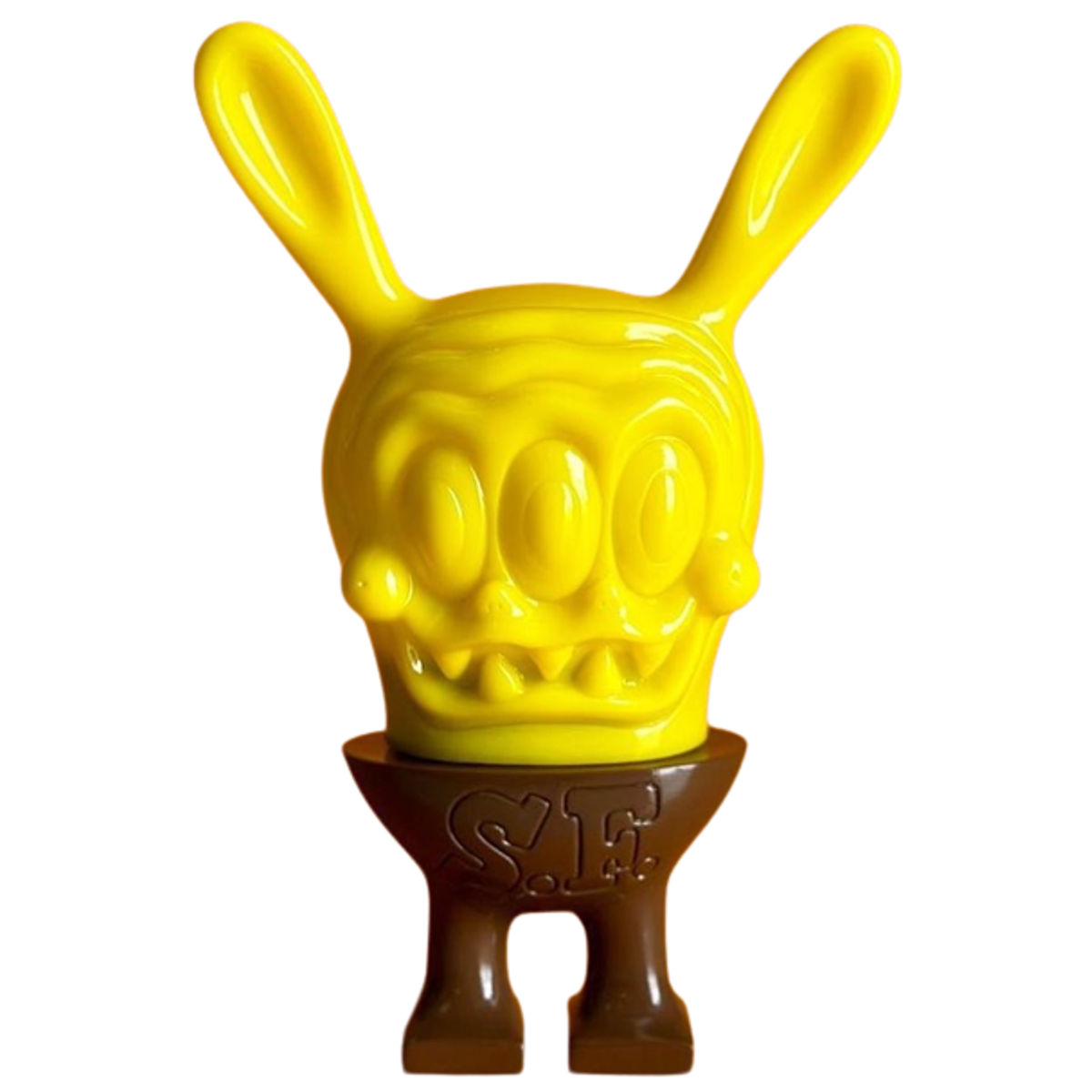 Yellow & Brown Bunny Head Space Friend