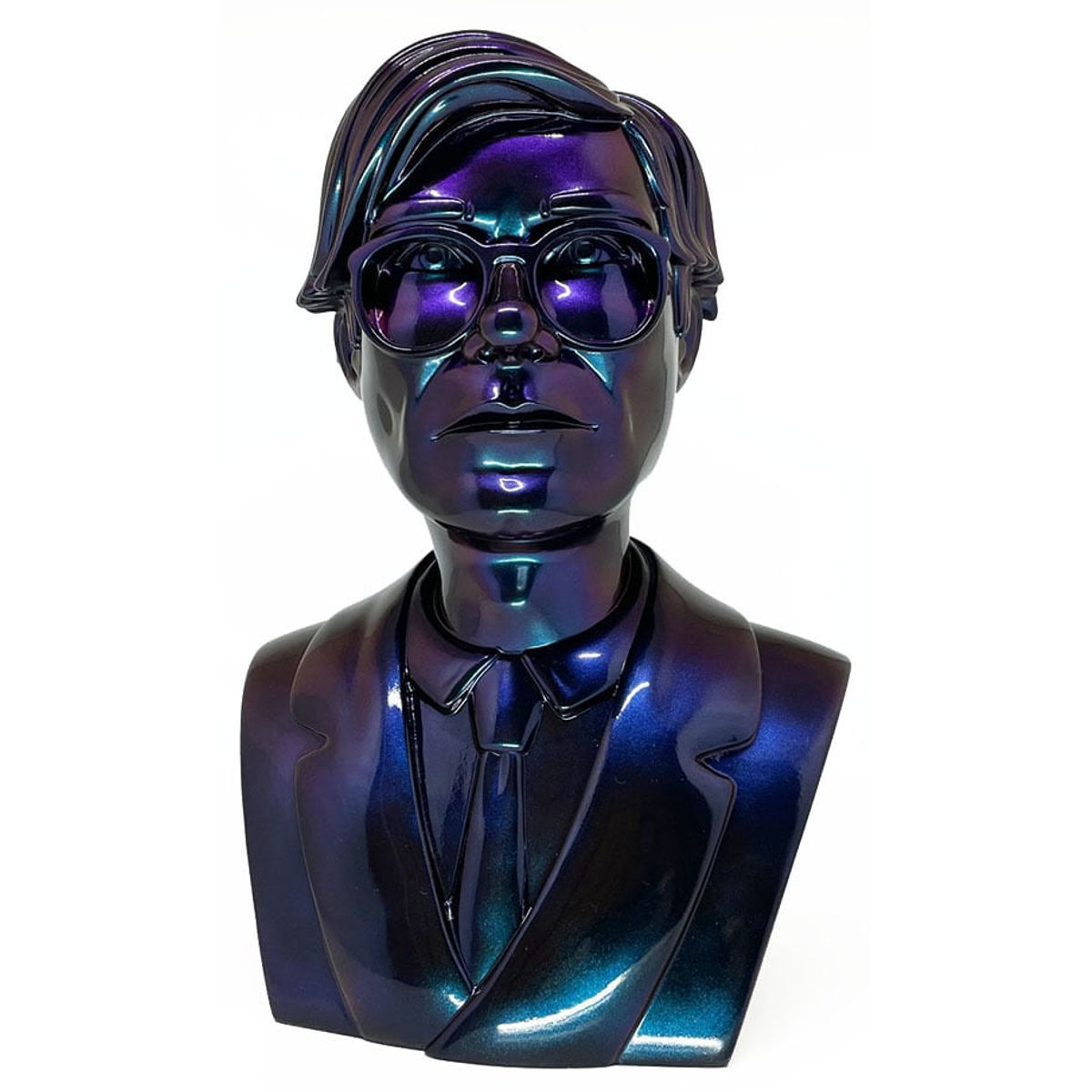 Majora Blue Gold Andy Warhol Bust