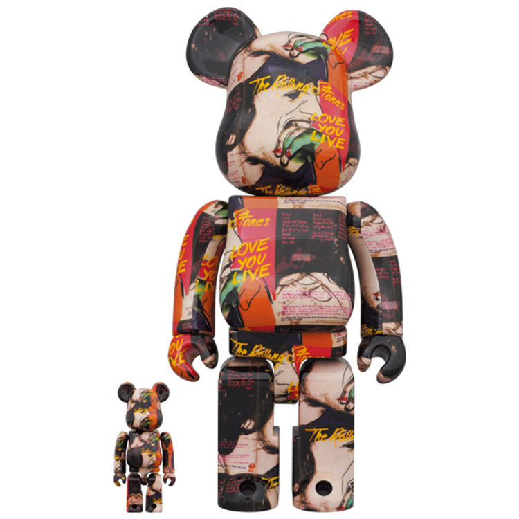 100% + 400% Love You Live : The Rolling Stones Bearbrick (Set) by Rolling Stones