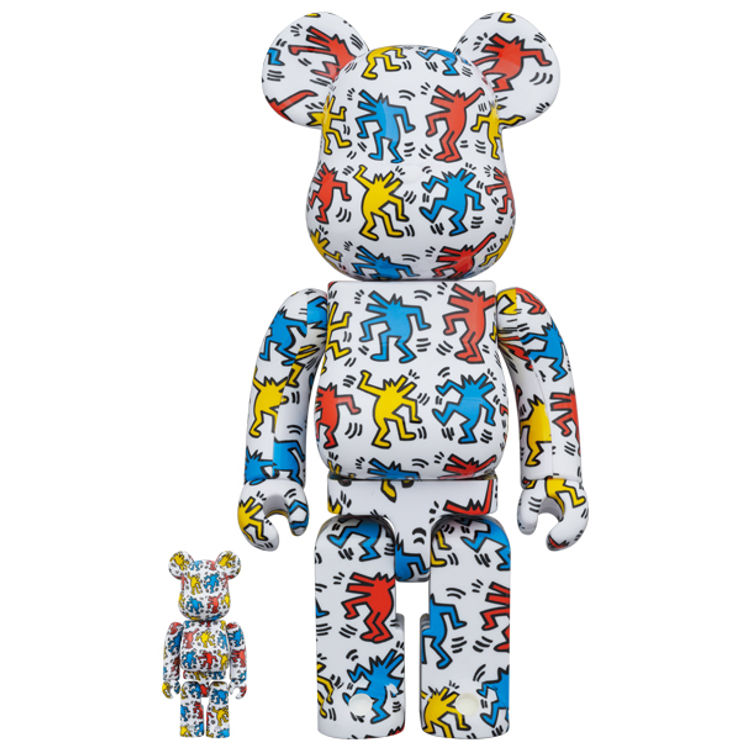 100% + 400% Keith Haring #9 Be@rbrick (Set) by Keith Haring