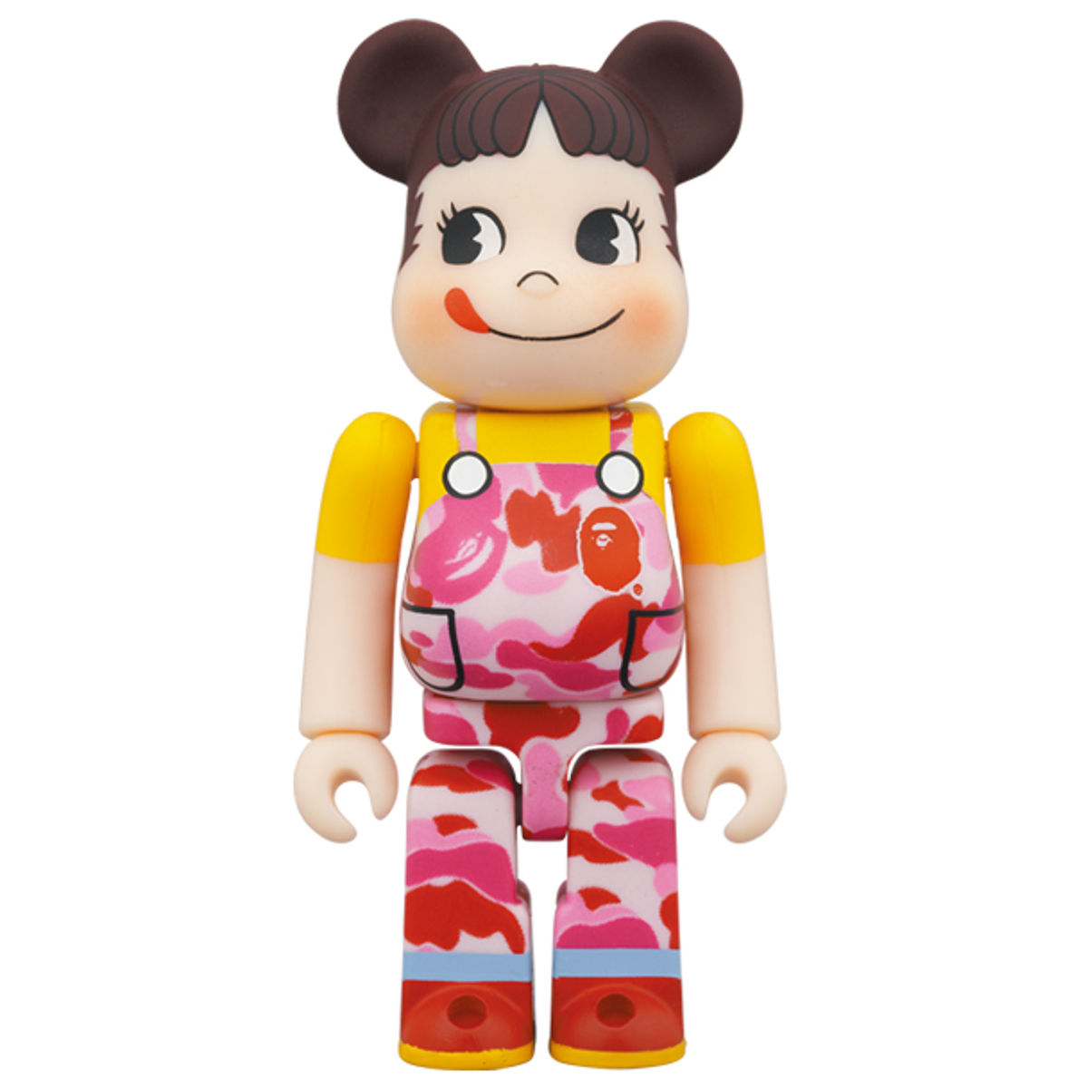 100% + 400% Pink Peko-Chan x BAPE Bearbrick (Set)