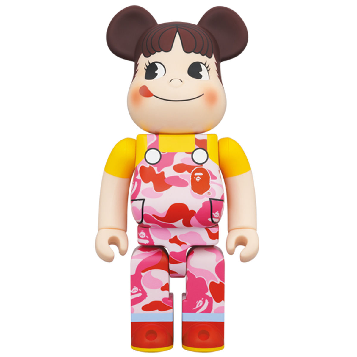 100% + 400% Pink Peko-Chan x BAPE Bearbrick (Set)
