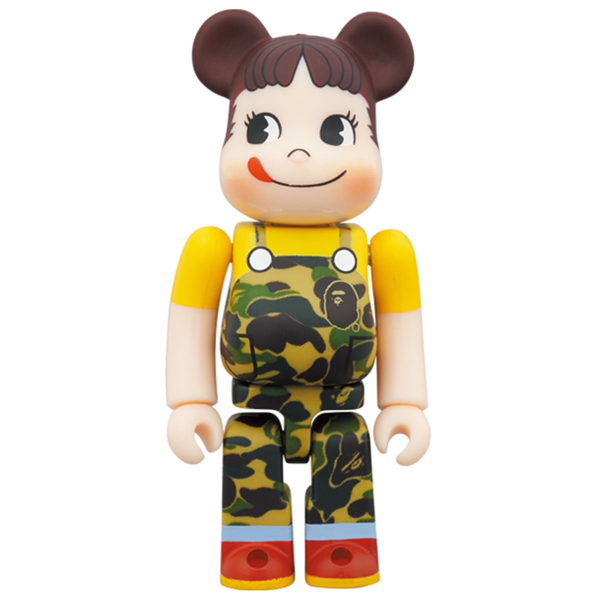 100% + 400% Green Peko-Chan x BAPE Bearbrick (Set)