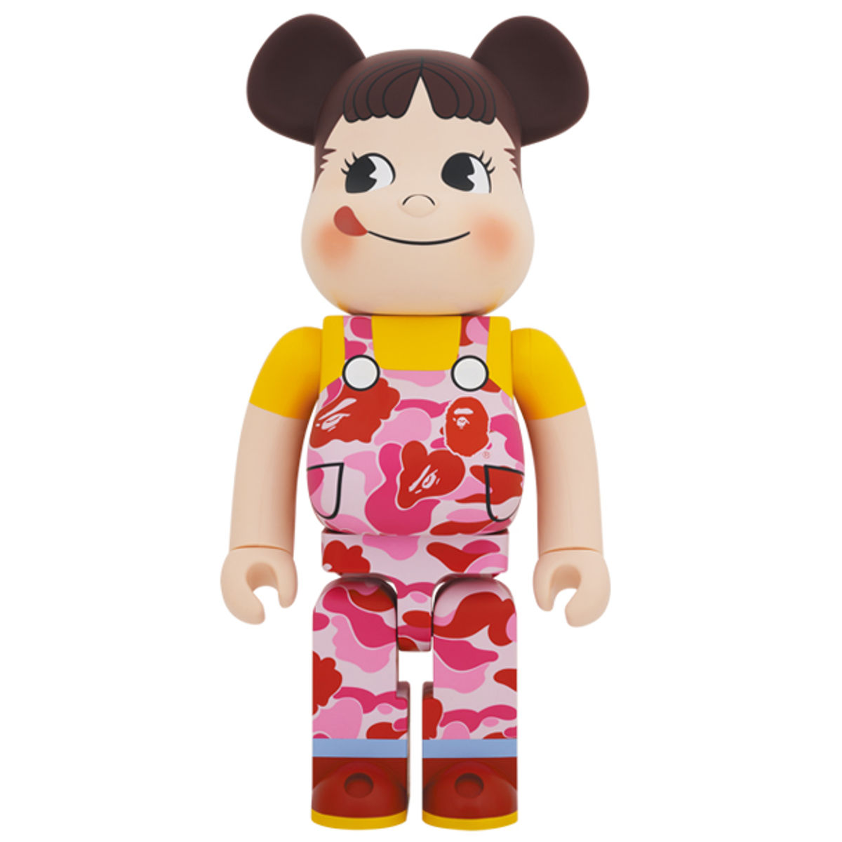 1000% Pink Peko-Chan x BAPE Bearbrick