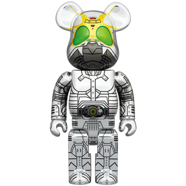400% Shadow Moon x Hajime Sorayama Bearbrick by Shotaro Ishinomori