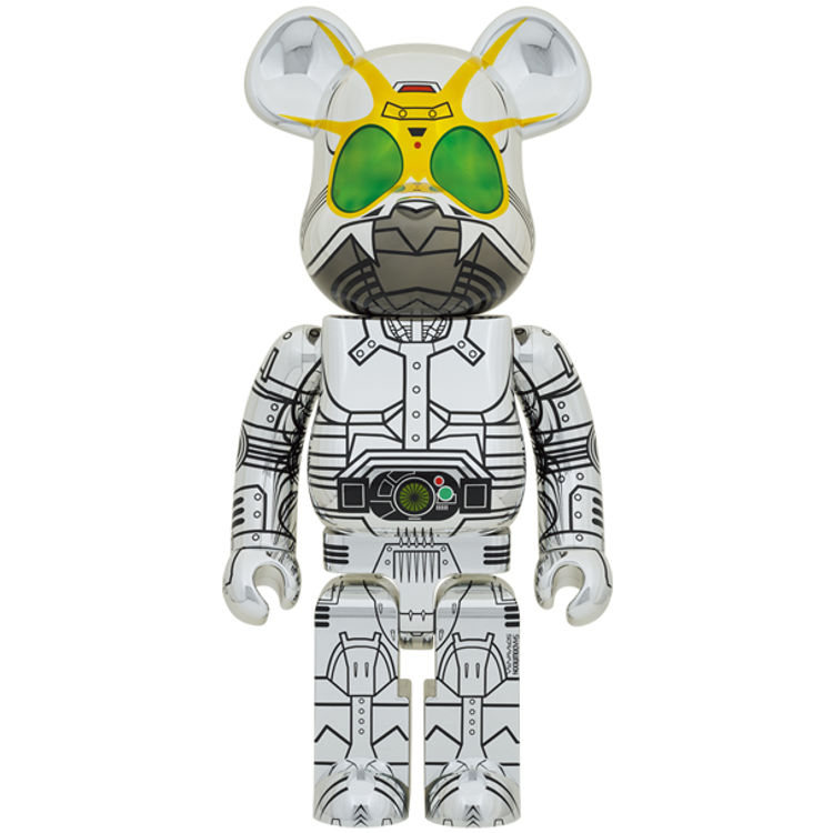 1000% Shadow Moon x Hajime Sorayama Bearbrick by Shotaro Ishinomori