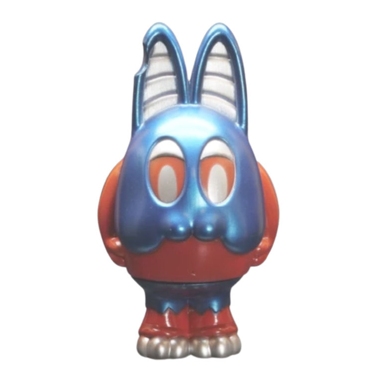 Metallic Blue and Red Bonnie by Art Fabula