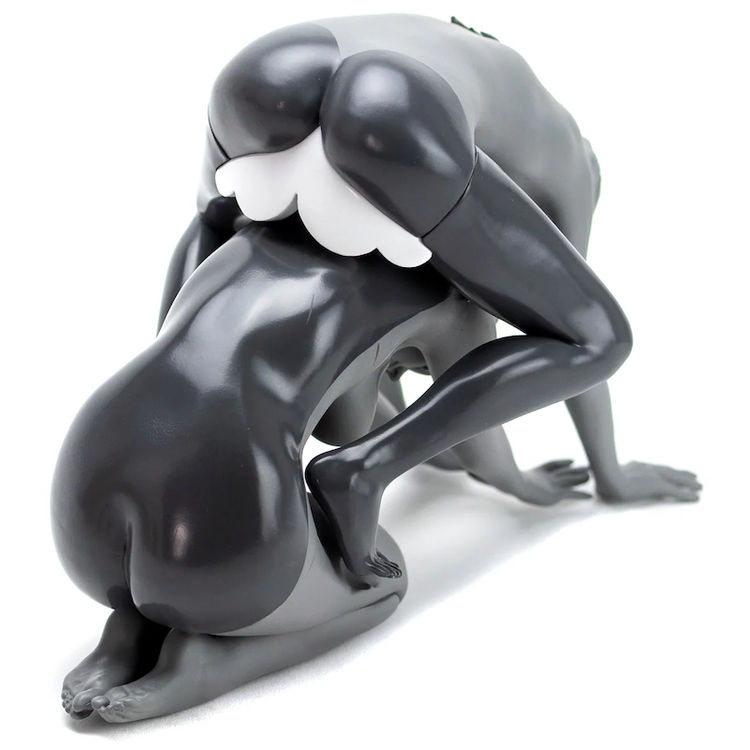 Monotone Lady Lips by Ron English