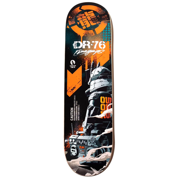 Orange Full Body Dekai DR76 Skatedeck by Dragon76