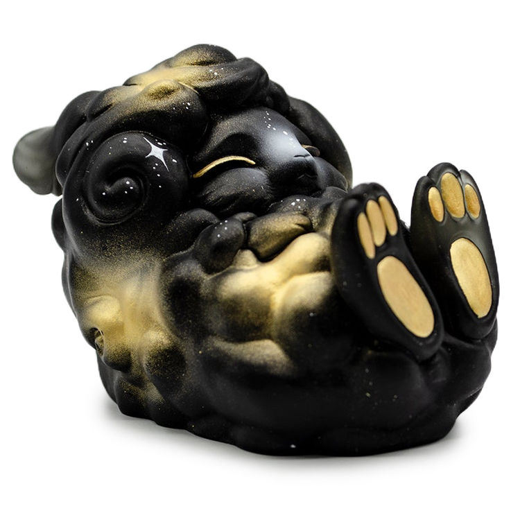 Cloudy Slumbers Cosmic Dreams Black & Gold by Tomodachi Island (Emelie Jensen)