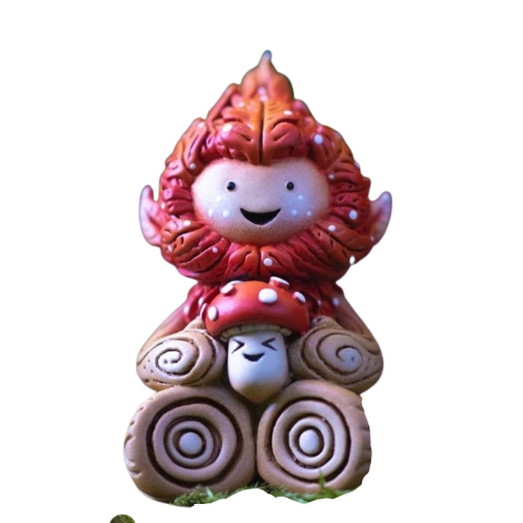 Magic Mushroom Leaf Spirit by Miss Muju