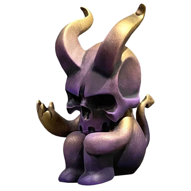 Hornskull Purple Gold by Skullman (13Art)