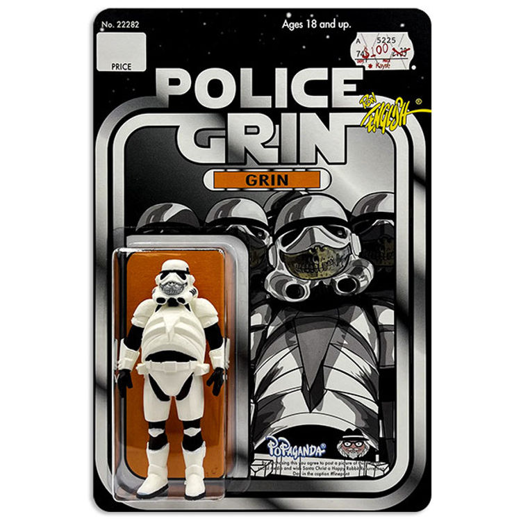 White Police Grin by Ron English