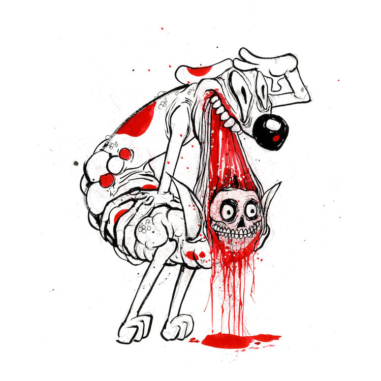 No-Longer CatDog by Alex Pardee