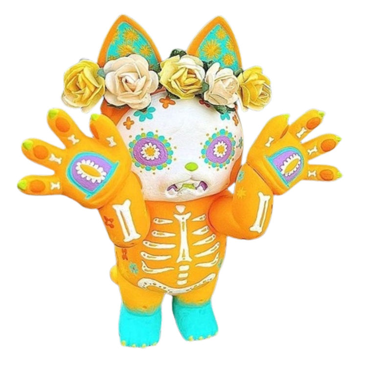 Day of the Dead Hell's Cat Onigiri by Hikari Bambi