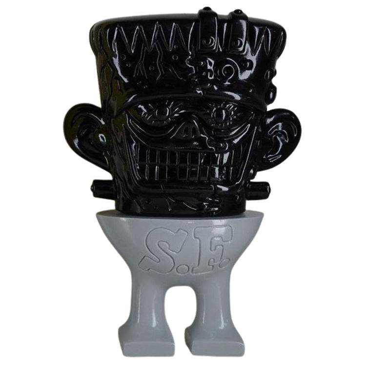 Black & Grey Franken Crack Space Friend by Knuckle (Little Chop Design)