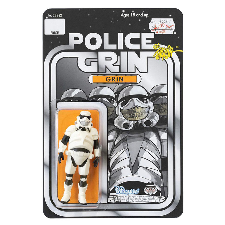Silver AP Police Grin by Ron English