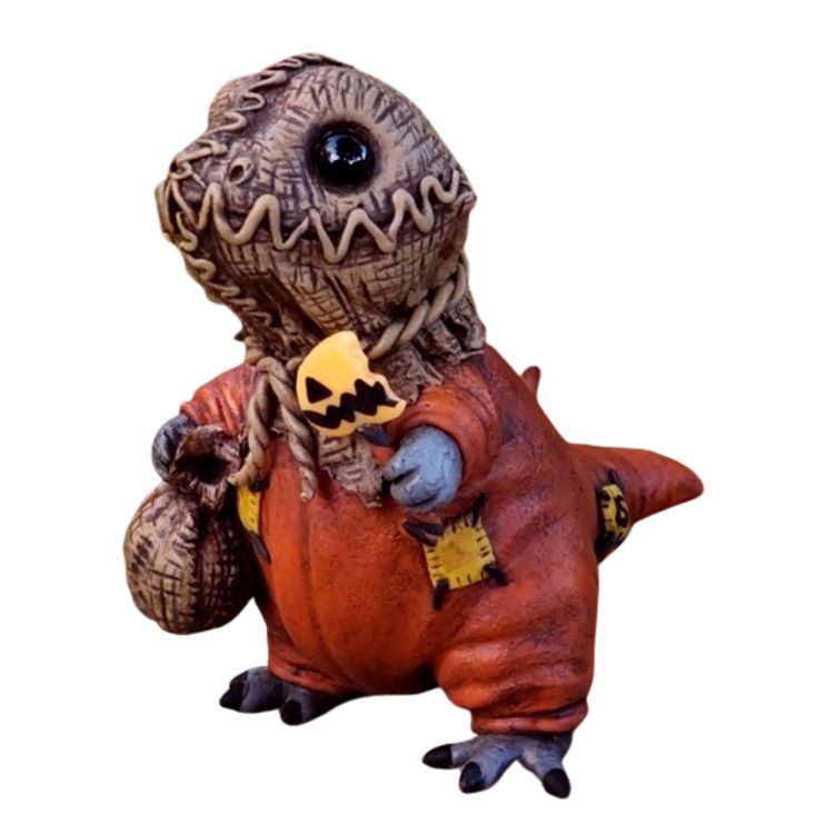 Trick or Treat Dino Sam by Jennifer Sloan (Clayworks by Jen)
