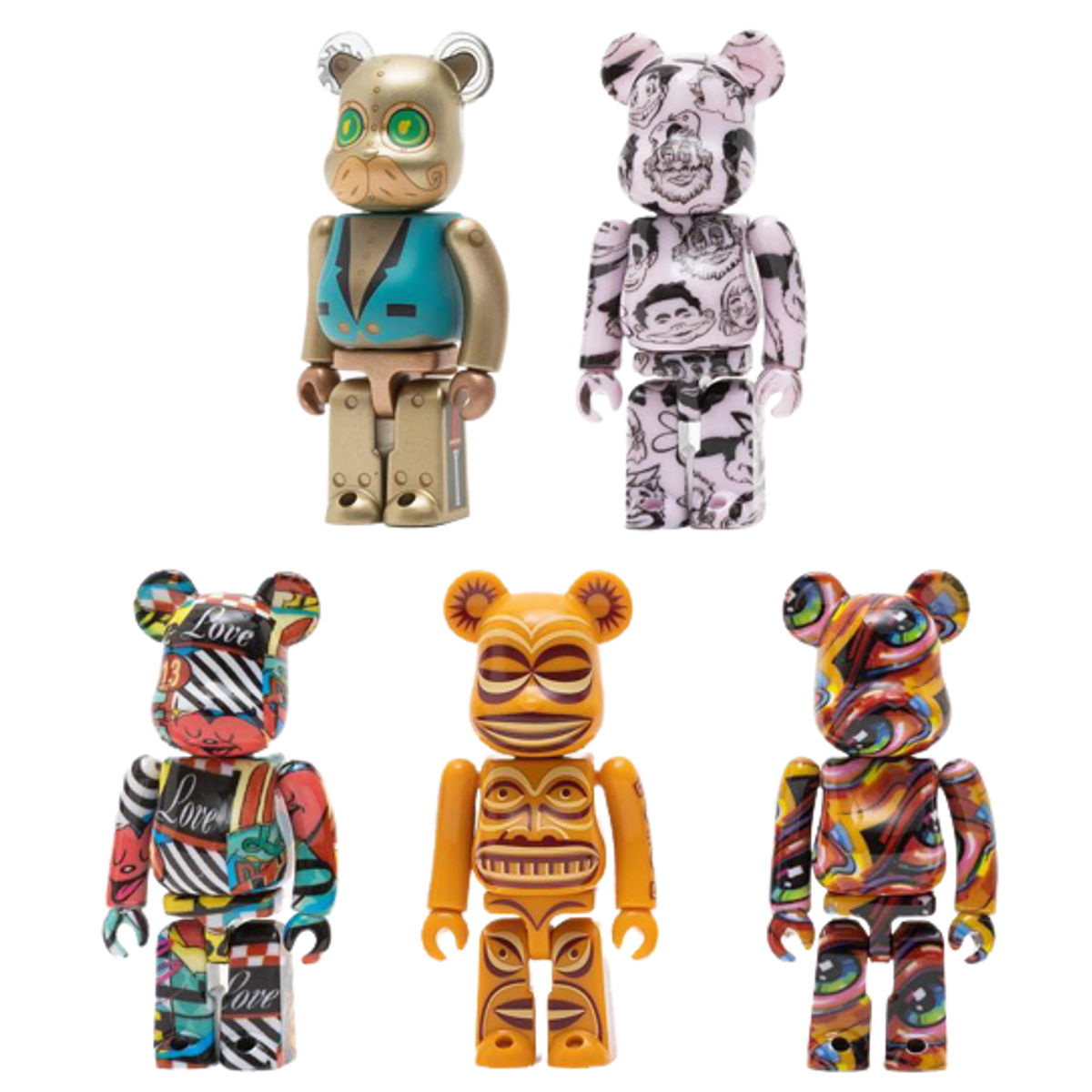DesignerCon 2022 Be@rbrick Artist Set (5 pack)