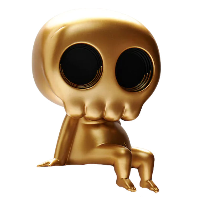 Gold Skully by Mike Mitchell