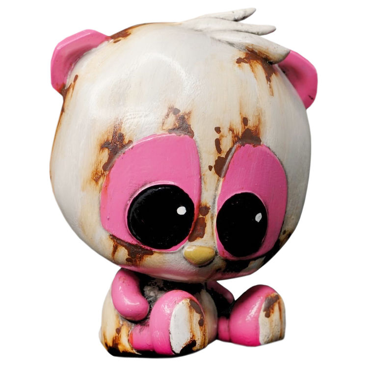 Pink Sad Panda by Klav (Kevin Derken)