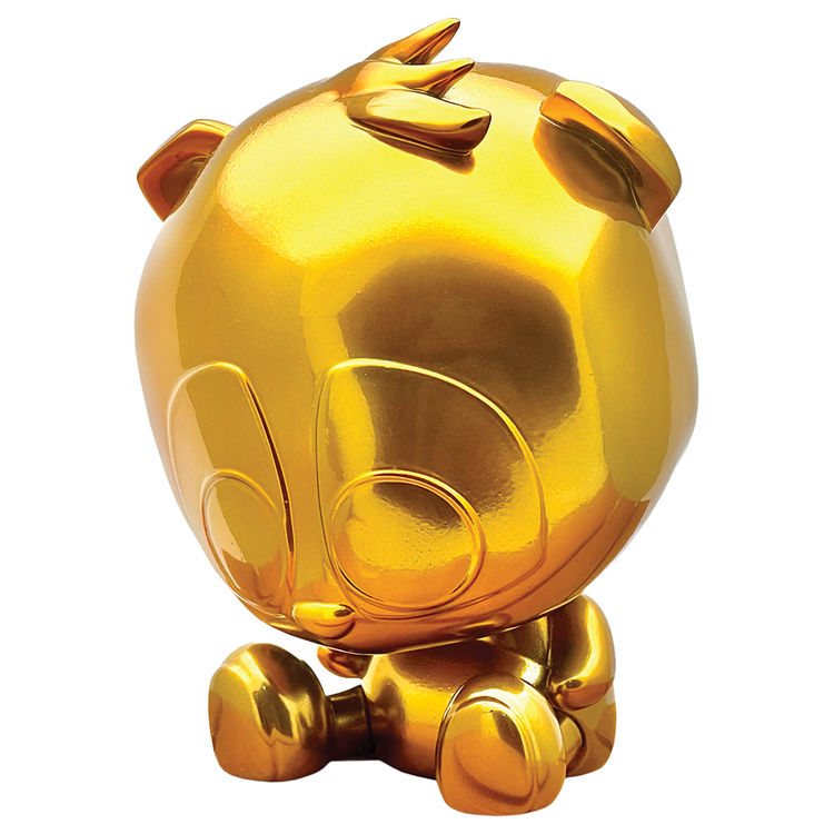 Golden Sad Panda by 7Sketches