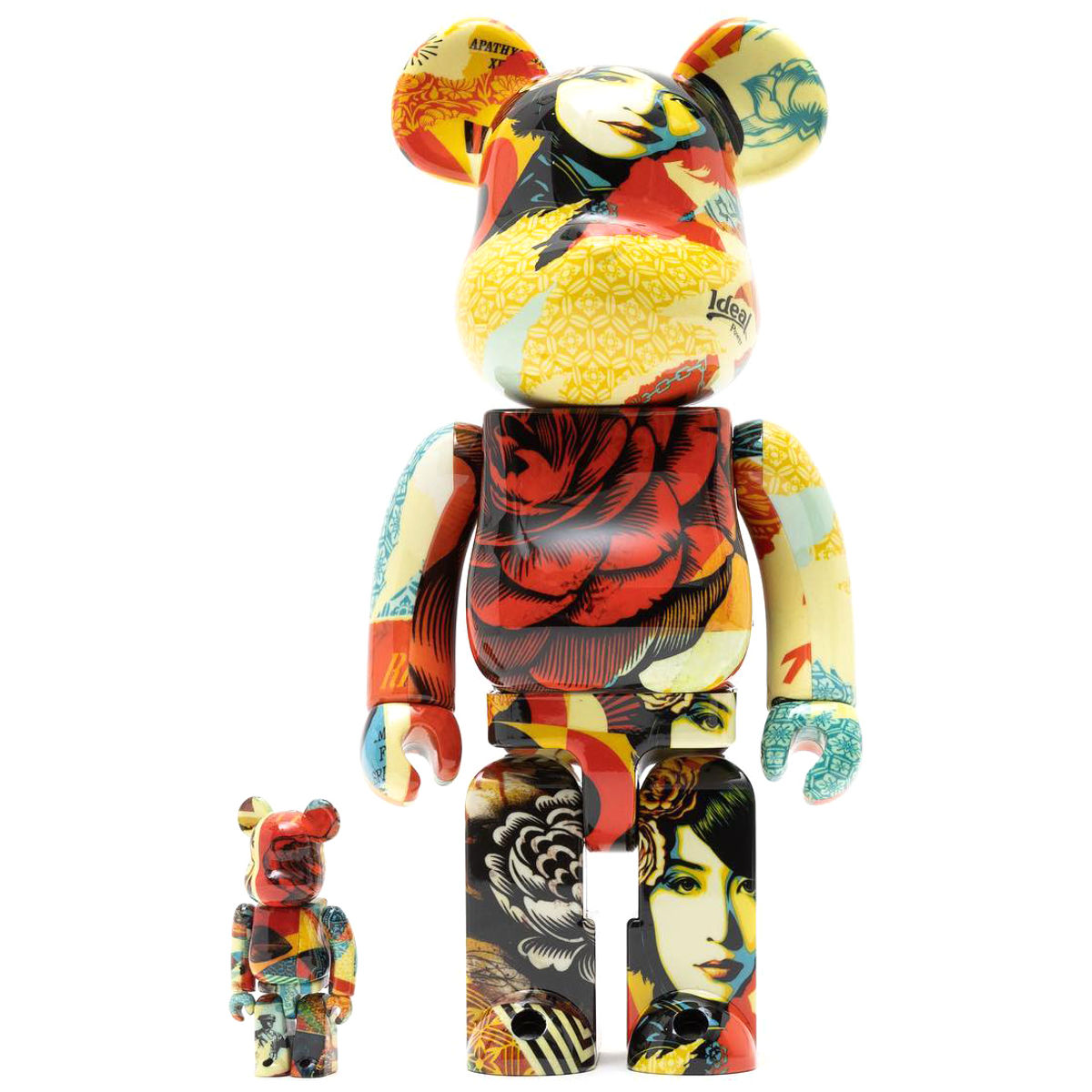 100% + 400% Shepard Fairey DCon 2022 Be@rbrick (Set)