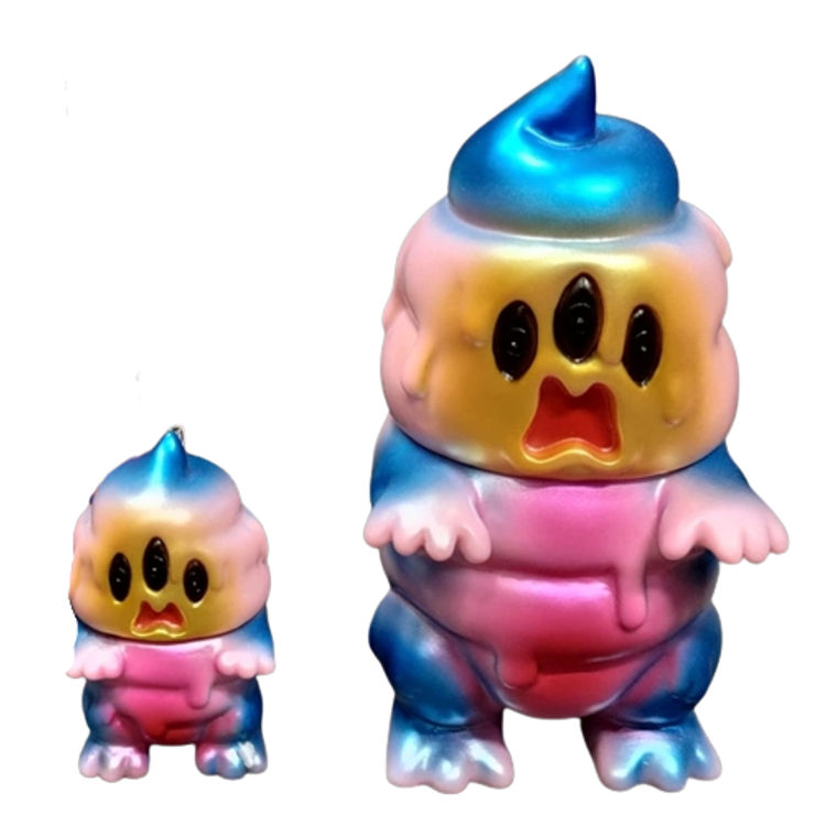 Metallic Blue Yellow Pink Shitton by Art Junkie (Shinichiro AJ Kato)