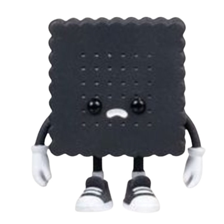 Square Dark Vanilla VAG Cream Biscuit Boy by MUUKTOY