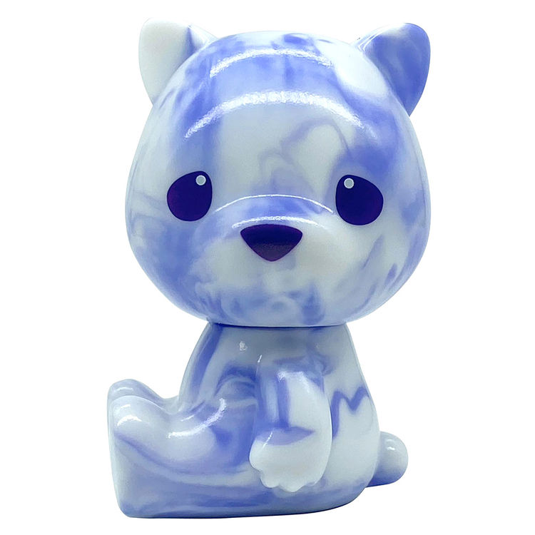 Hello Lukey Purple White Marbled by Luke Chueh