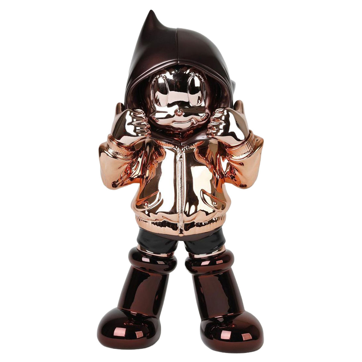 Astro Boy Chrome Hoodie Rose Gold