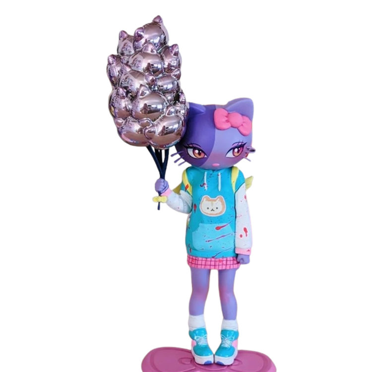 Blue Custom Hello Kitty (Candie Bolton Version) by MJ Hsu