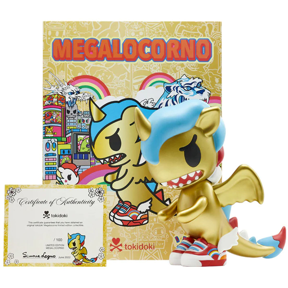 8" Gold Megalocorno Sofubi