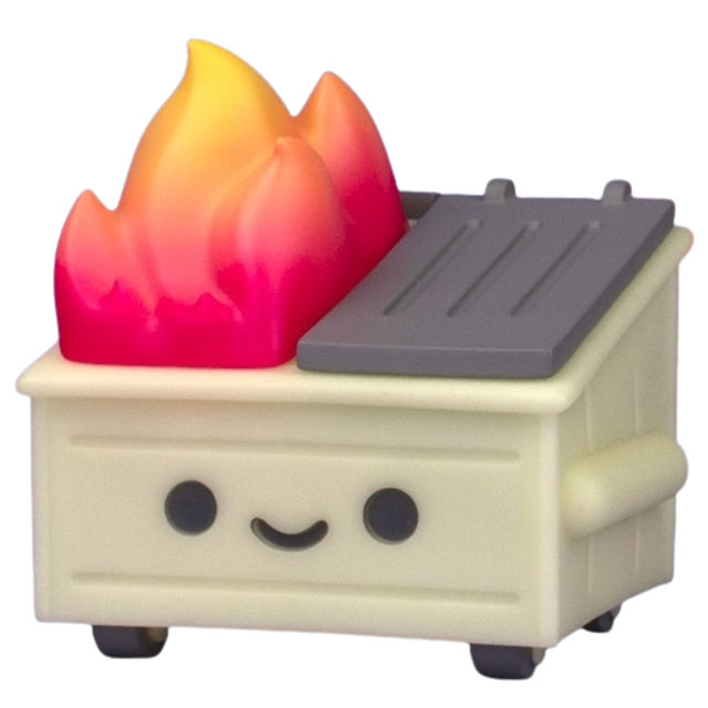 GID Dumpster Fire by 100% Soft