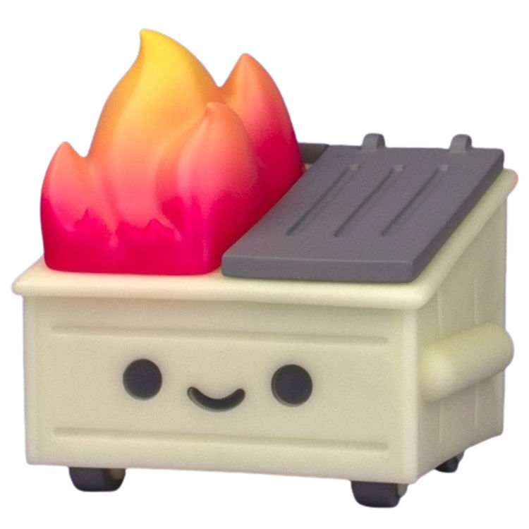 GID Dumpster Fire by 100% Soft