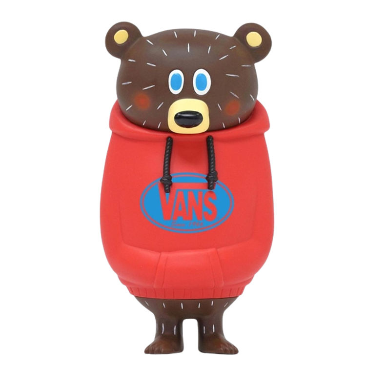 Red Vans Z-Bear Hoodie BG Bear by Kohei Ogawa