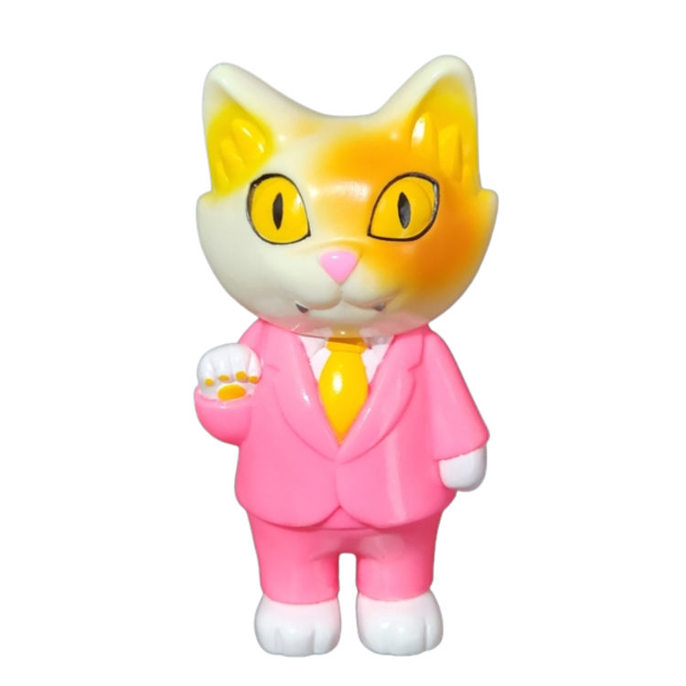 Pink Suit Office Cat by Cristina Ravenna