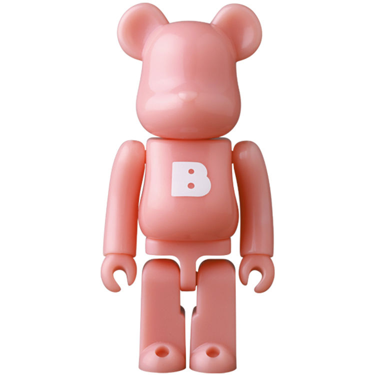 Pink Basic 'B' Bearbrick by Medicom