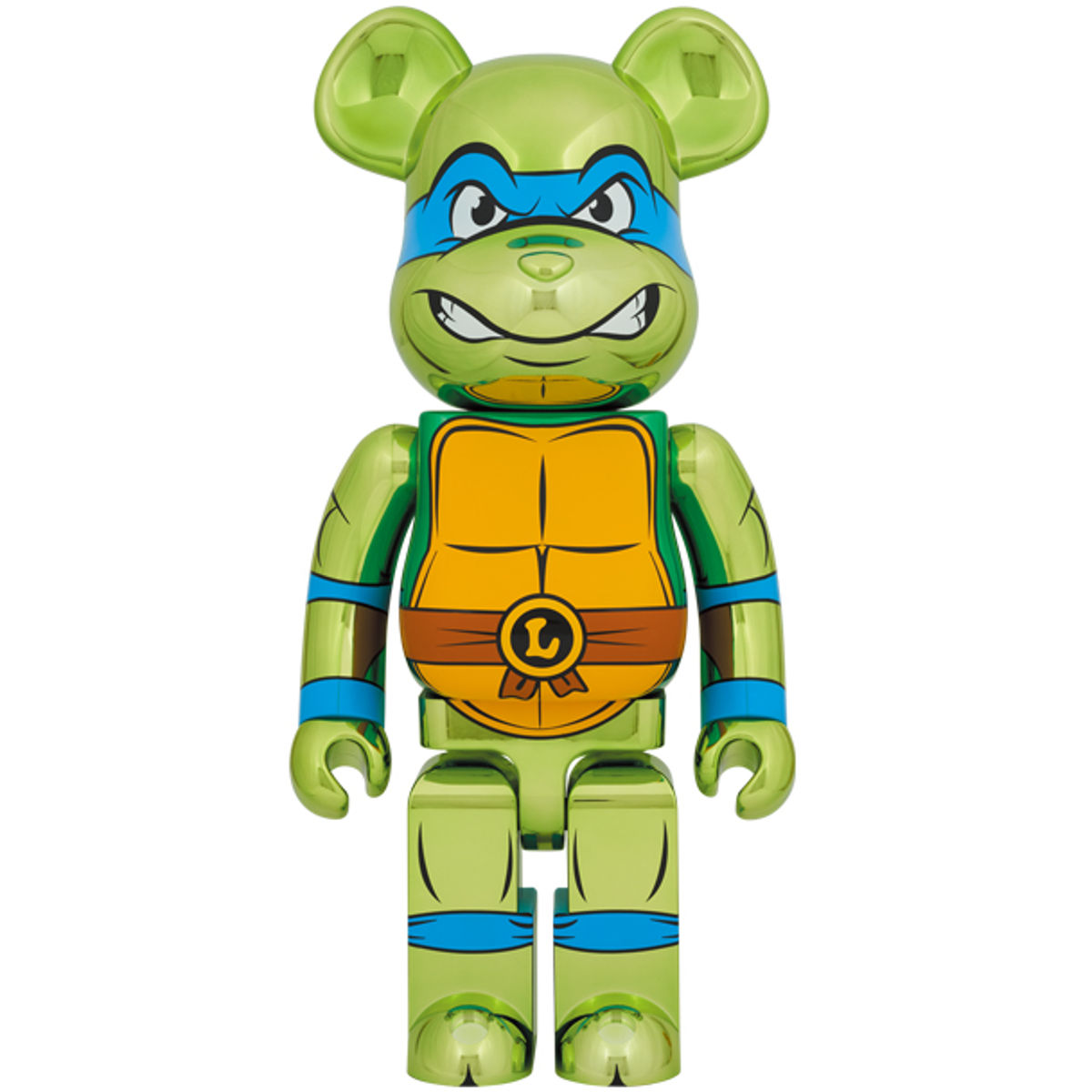 1000% Chrome Leonardo : Teenage Mutant Ninja Turtles Be@rbrick