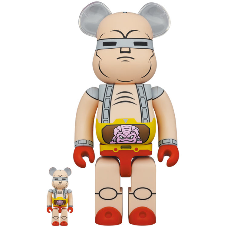 100% + 400% Krang Robot : Teenage Mutant Ninja Turtles Be@rbrick (Set) by Nickelodeon