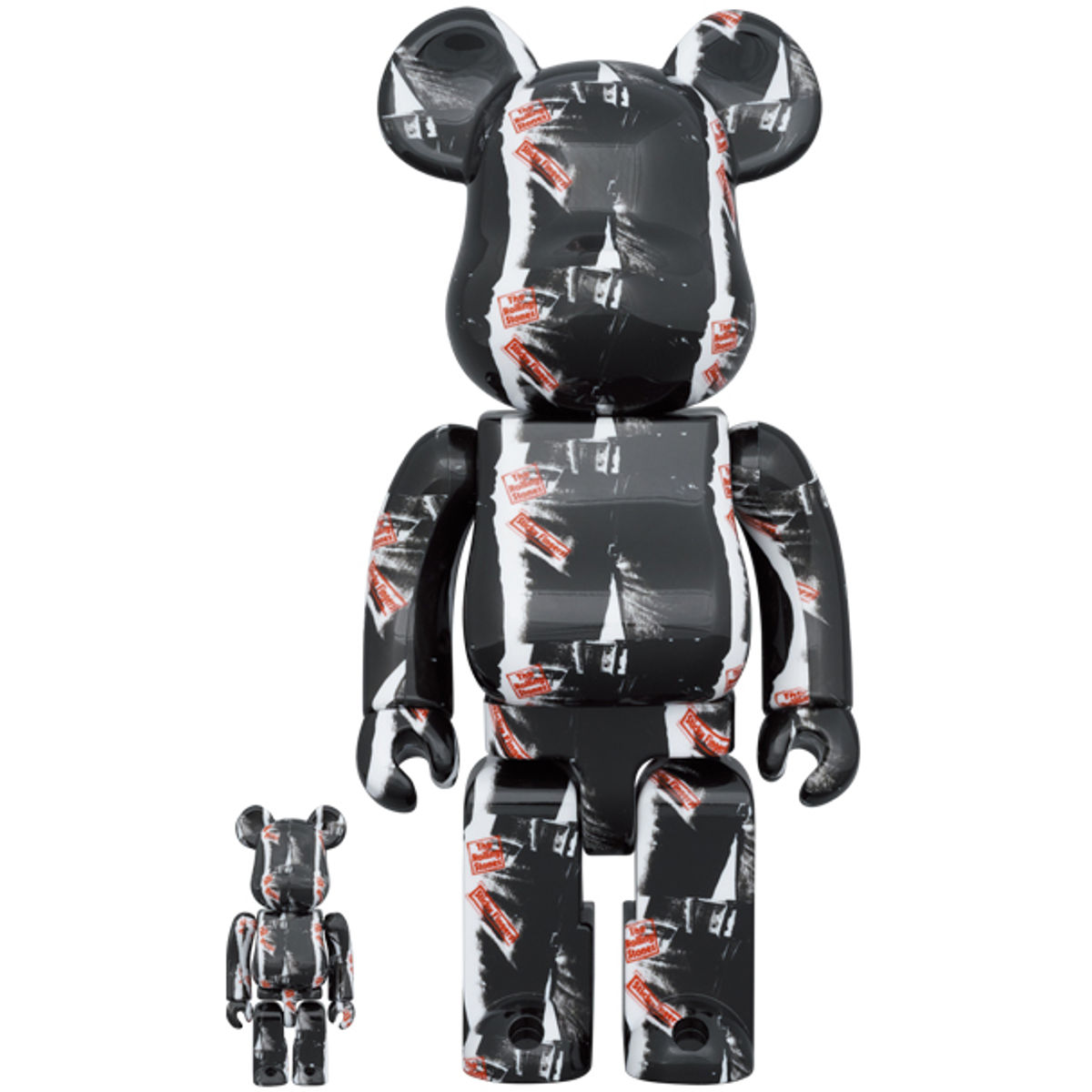 100% + 400% Sticky Fingers : Rolling Stones x Andy Warhol Be@rbrick (Set)
