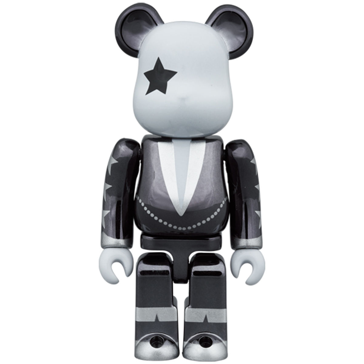 100% + 400% Chrome Star Child : KISS Be@rbrick (Set)