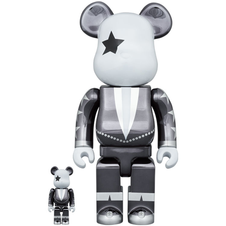 100% + 400% Chrome Star Child : KISS Be@rbrick (Set) by Universal Music Group