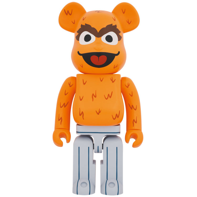 1000% Orange Fur Oscar the Grouch : Sesame Street Be@rbrick by Jim Henson