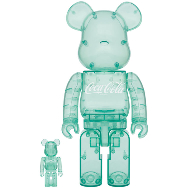 100% + 400% Georgia Green Coca-Cola Be@rbrick (Set) by Atmos