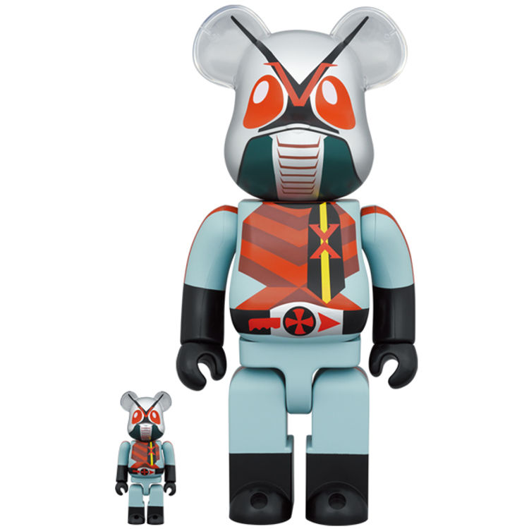 100% + 400% Kamen Rider X Be@rbrick (Set) by Shotaro Ishinomori